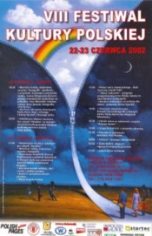 Plakat VIII Festiwalu Kultury Polskiej