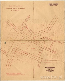 Szkic regulacyjny Rynku przy Przedmieściu Wieniawa w mieście Lublinie (1931 r.)
