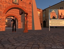 Spotkanie w Bramie Krakowskiej - wizualizacja z projektu "Second Life"