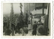 Masza święta na terenie byłego obozu koncentracyjnego na Majdanku w Lublinie