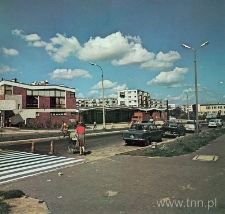 Pawilony handlowe zaprojektowane przez Oskara Hansena przy ulicy Wileńskiej w Lublinie