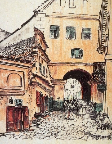 Brama Grodzka w Lublinie, rysunek