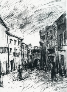 Brama Grodzka w Lublinie, rysunek