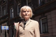 Hanna Wyszkowska na ulicy Kościuszki