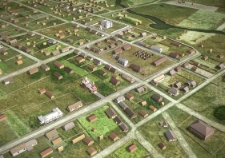 Miasteczko Dubienka w latach 30. XX wieku - cyfrowa rekonstrukcja 3D