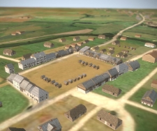 Miasteczko Tyszowce w latach 30. XX wieku - cyfrowa rekonstrukcja 3D