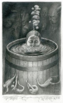 Kąpiel w beczce z owsem