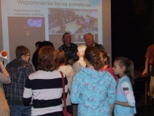 Jerzy Bartmiński i Piotr Lasota podczas finałowej prezentacji projektu "Zaczarowany Lublin"