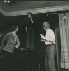 Pr&oacute;ba kabaretu Czart do programu "Szopka nadbystrzycka"