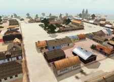 Miasteczko Biłgoraj na początku XX wieku - cyfrowa rekonstrukcja 3D