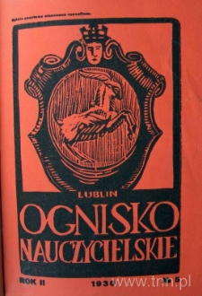 Okładka czasopisma "Ognisko Nauczycielskie" nr 5/1930