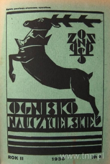 Okładka czasopisma "Ognisko Nauczycielskie" nr 8/1930