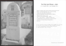 Tombstone of Tzvi Arje ben Moshe ...ohm