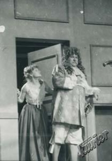 Aktorzy podczas próby spektaklu "Teatr Maszynowy"