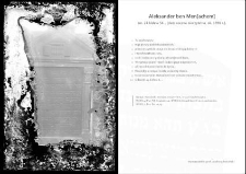 Nagrobek Aleksandra ben Men[achem]