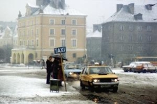 Postój taksówek przy dworcu PKS w Lublinie