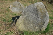 Jewish cemetery in Biskupice &ndash; matzevah (tombstone) of Gershon, son of Jaakow ha-kohen