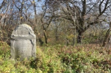 Jewish cemetery in Biskupice – matzevah (tombstone) of Jaakow Meir, son of Eliezer