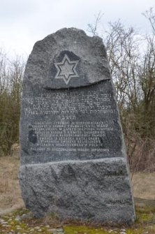 Pomnik na cmentarzu żydowskim w Bobrownikach