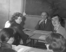 Zygmunt Łupina z uczniami