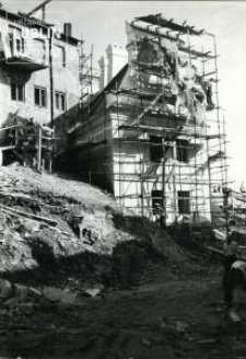 Odbudowa kamienicy w latach 1952-1954
