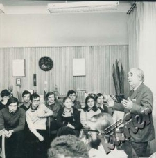 Henryk Gawarecki na spotkaniu z młodzieżą