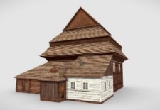 Wooden synagogue in Hvizdets