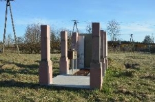 The construction of a new ohel of Tsaddik Uri Fajwel in the Jewish cemetery in Dubienka