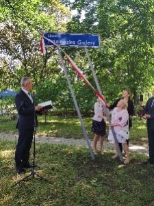 Odsłonięcie skweru im. Franciszka Galery