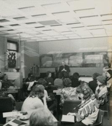 Plastyk Alfred Lenica na spotkaniu w klubie MPiK