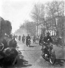 Motocykliści na Krakowskim Przedmieściu w Lublinie