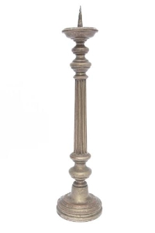 Posrebrzany świecznik stojący