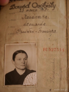 Dowód osobisty Leonardy Kazaneckiej