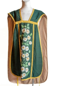 Ornat zielony z malowanym Sercem Jezusa