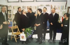 Władysław Panas na wystawie pt. "Rishon Le Zion - Pierwsi w Syjonie", Biblioteka na Braci Wieniawskich