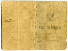 Książeczka Wojskowa Władysława Krawca