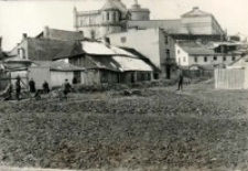 Plac Krawiecki w pierwszej fazie regulacji