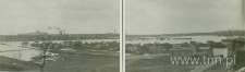 Panorama zalewu Bystrzycy w górę od ulicy Wapiennej