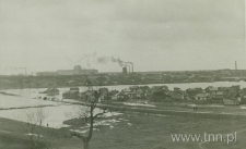 Panorama zalewu Bystrzycy w górę od ulicy Wapiennej