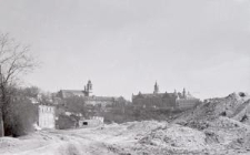 Widok w stronę zabudowań ulicy Bernardyńskiej w Lublinie (ul. Dąbrowskiego)