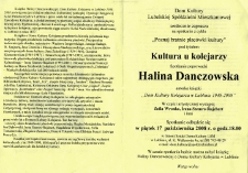 Spotkanie z Haliną Danczowską