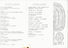 Program występu &bdquo;Coctali a la Polonaise&rdquo;