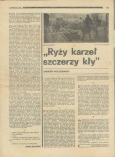 „Ryży karzeł szczerzy kły”