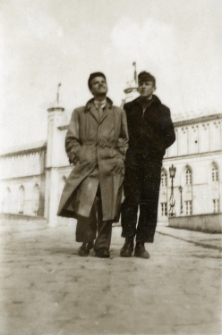 Janusz Hajkowski i Jerzy Łuksza na ulicy Zamkowej w Lublinie