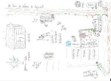 Mapa pamięci podw&oacute;rza domu rodzinnego Leokadii Dąbczak