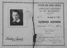 Legitymacja uczniowska Izzaka Fraktera