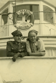 Aleksander Mirecki (Izaak Fajwel Szrajbman) wraz z żoną