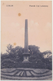 Pomnik Unii Lubelskiej na placu Litewskim w Lublinie