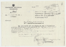 Zaświadczenie wydane przez Centralne Archiwum Wojskowe ws. Antoniego Szubartowicza