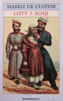 Okładka książki "Listy z Rosji" Markiza de Custine